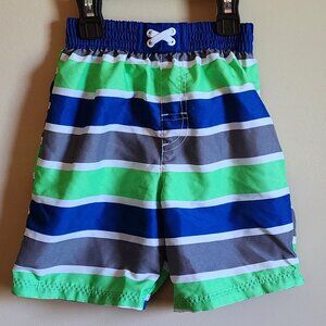 OP - Green, Blue & Gray Boys Swim Trunks Size 2T